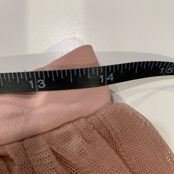 Pink Tulle Midi Skirt - Picture 7 of 9